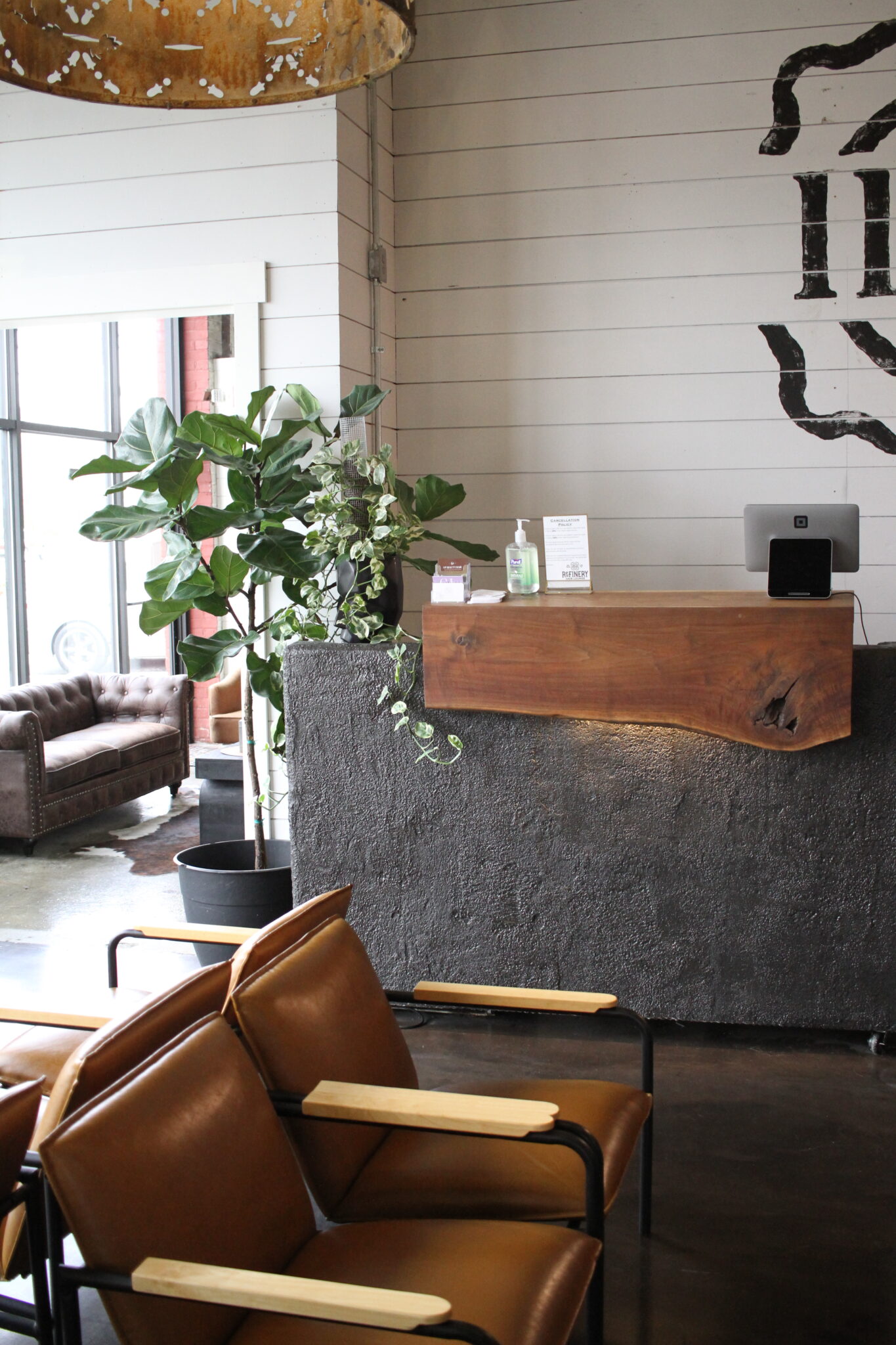 The Refinery Hair Lounge salon interior